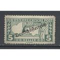 Austria.N335 5h Green on Yellow (Mercury).Mount...