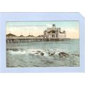 NJ Atlantic City View Of Ocean & Steel Pier Bal...