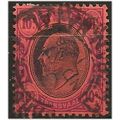 Transvaal 1902 SG255 10/- Black & Purple/Red Fi...
