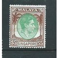 singapore stamp high value sg30 hm but has a wr...