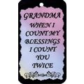 2098 Inspirational Sign Count My Blessings Twic...