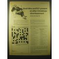 1965 Shell-Mex BP Oil Ad - present an after-Christmas divertissement