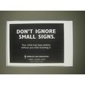 2000 American Lung Association Ad - Don't ignore small signs