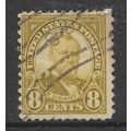 USA 1923 8c GRANT OLIVE GREEN SG 568 FINE USED#