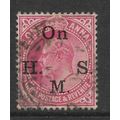 INDIA 1900 1a CARMINE OPT ON HSM SG O50 FINE US...
