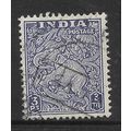 INDIA 1949 3p SLATE VIOLET AJANTA PANEL SG 309 ...