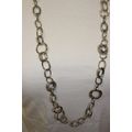 Chico's gold tone necklace, 37", chain links