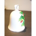 NAPCOWARE HOLLY CHRISTMAS BELL DECORATION ORNAM...
