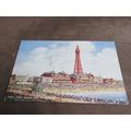 Valentines Art Postcard - Blackpool from Pier -...