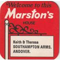 BEER MAT - MARSTONS BREWERY - SOUTHAMPTON ARMS,...