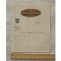 1939 letter John Blower, Contractor & Plasterer...