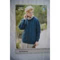 1989 Patons 3985 jacket, DK, 30-40 inch, 76-102 cm