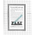 Fiat Car Advert Fiat Motors Ltd - 1914 Small Cl...