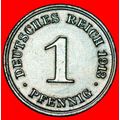 Ⰶ EAGLE (1890-1916): GERMANY ★ 1 PFENNIG 1913D ...