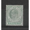 Gibraltar.SG46 1/2d Grey-Green and Green.Mounte...