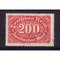 GERMANY 1923 200M RED on BUFF SG 231 FINE USED