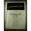 1973 Datsun 240-Z Car Ad - The Sensuous Car