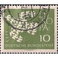 GERMANY, Europa CEPT: Flying Dove, green 1961, ...