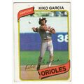 1980 Topps baseball card 37 Kiko Garcia - Orioles