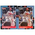 TWO Willie McGee baseball cards 1988 Donruss & ...