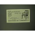 1949 Union-National Brownley Dining Room Furniture Ad - Chair