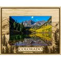Colorado Laser Engraved Wood Picture Frame Land...