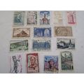 French Stamps. a selection of 15 different stamps