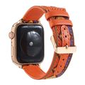 Ethnic Leather Watchband For Apple Watch Series...