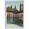 old postcard Albambra Patio, Granada
