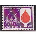 1974 Denmark Sc# 531 Mint NH - Blood Donors 90ore