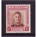 NEW ZEALAND 1947 GEORGE VI 1s RED BROWN & CARMI...