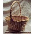 1970's Vintage Easter Egg Collecting Wicker Basket (A) (Pre-Owned) +Bonus!