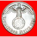 SWASTIKA: GERMANY ★ 1 PFENNIG 1939J! LOW START ...