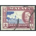 Malaysia (Selangor) 1957 - SG125 - $1 blue/purp...