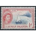 Cayman Islands 1953 SG148 1/4d Deep Bright Blue...