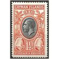 Cayman Islands 1935 SG99 1 1/2d Black & Orange ...