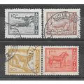 Argentina N° 602 602a 603a 604 YVERT OBLITERE (...