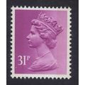 X919 31p Purple TWO BANDS ~ Unmounted Mint GB M...