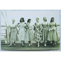 c.1980s PC Six Girls at Eastbourne, July 1956