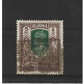 Burma.SG62 5r Green and Brown.Fine Used.Jul25b