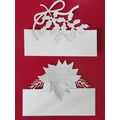6 x Tattered Lace Die Cuts Christmas Poinsettia...