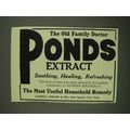 1908 Ponds Extract Ad - The Old Family Doctor
