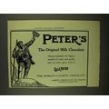 1908 Peter's Milk Chocolate Ad - Purity and Qua...
