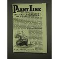 1908 Plant Line Ad - Halifax Hawkesbury Charlot...