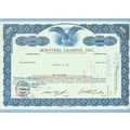 DE na Stock Certificate Company: Sentinel Leasi...