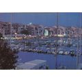 Cap D'Agde The Port at Night France Postcard us...