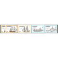 Alderney 1990 Royal Navy Ships Set A42-A46 Unmo...