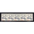 2266 24.1c Tandem Bicycle Very Fine MNH Dry Gum...