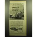 1958 Simca Car Ad - Official Report 5 Simca sets new trans-american Speed record