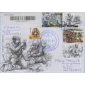 UKRAINE FDC Mykolaiv Heroic professions Angels ...